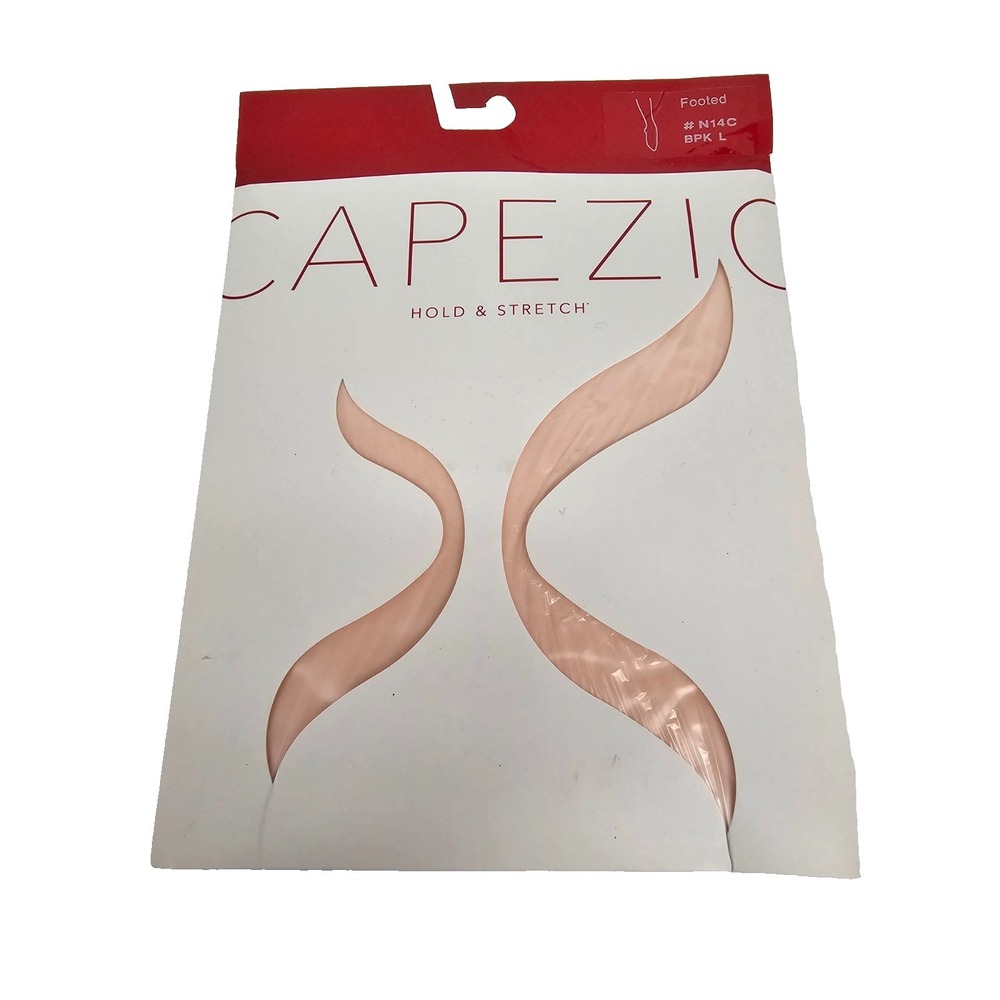 New‎ Capezio Hold & Stretch Footed Ballet Pink Tights-semi-opaque YL #N14C